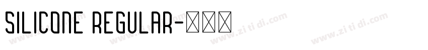 Silicone Regular字体转换